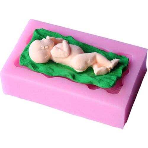 1PCS 3D Baby Shape Cake Mold Cake Decorating Tools Mold Liquid Silicone Mold For Fondant Silicone Cake Tools E632