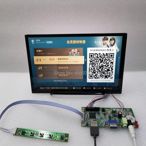 10.1 inch display module kit 1280X800ips full angle HDMI+VGA+audio LCD driver panel, signal source input built-in amplifier