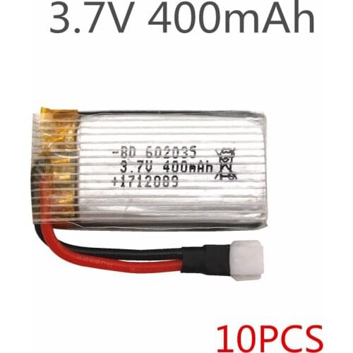 10pcs/lot Limskey Original H107 X4 H31 Spare Parts 3.7V 400mah Battery H31-011 Lipo battery 3.7 V 400 mah For H31 XH plug 30C