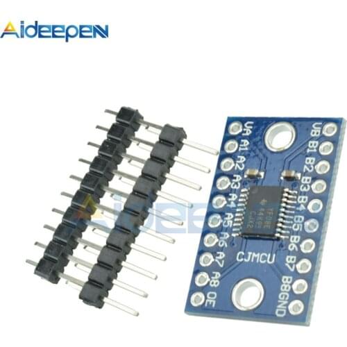 3.3V 5V TXS0108E 8 Channel 8-CH Logic Level Converter Convert TTL Bi-Directional Mutual Convert Module TXS0108