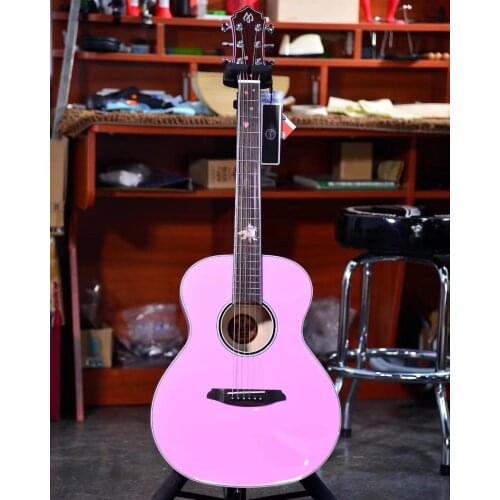 MOLLO 36 inch pink girl acoustic guitar, 36 inch pink guitars