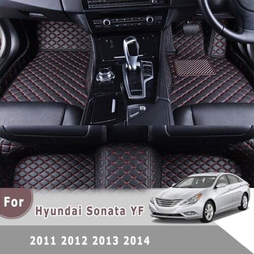 RHD Carpets For Hyundai Sonata LF 2014 2013 2012 2011 Car Floor Mats Auto Accessories Custom Dash Rugs Foot Pads Styling