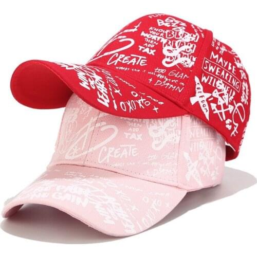 Colors Graffiti Letters Patterns Numbers Baseball Cap Women Men Woolen Hat Sun Hat Fashion Outdoor Sports Leisure Caps