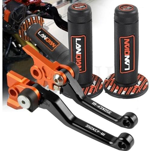 For 350 XCFW XCF-W 350XCFW 350XCF-W 2007-2013 2008 CNC Pivot Brake Clutch Levers Dirt Bike Handle Hand Grip Handlebar Motocross