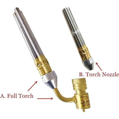 Gas Welding Torch Gas Brazing Burner 3 Pipes Soldering Quenching BBQ Burner CE HVAC Hand Torch MAPP Torch