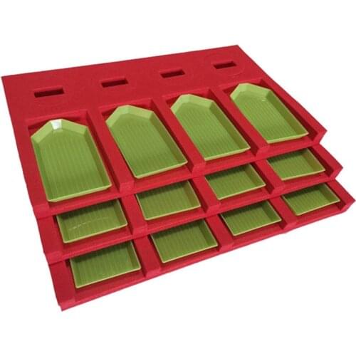 Diamond Painting Tool 4 Grid Container Diamond Embroidery Tray Organizer Holder Accessory Mosaic Christmas Gift