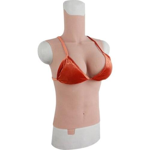 New Transgender Crossdresser Artificial Silicone Fake Breast Forms D Cup Male To Female Realistic Crossdressing False Boobs New