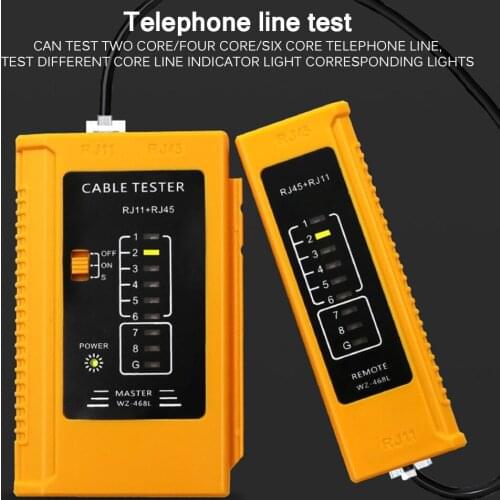 Professional RJ45 Cable Lan Tester Network Cable Tester RJ45 RJ11 RJ12 CAT5 CAT6 UTP Cable Tester Networking Tool