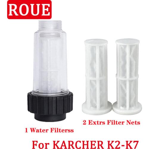 High Pressure Washer Lot Water Filter for Karcher K2 K3 K4 K5 K6 K7 Pressure Washers Filter G 3/4" with 1PC Two Nets