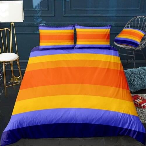 Striped Pattern Bedding Set For Bedroom Soft Bedspreads For Double Bed Home Duvet Cover Quality Quilt Cover+Pillowcasex2