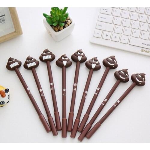 DL South Korea s learning tationery creative dustpan easy to eliminate the friction neutral pen personality cute face card pen