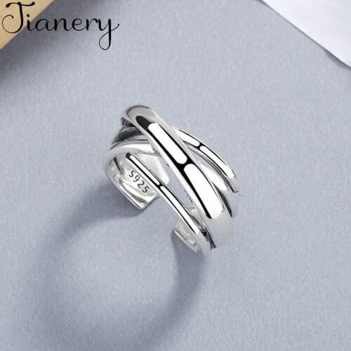 Personality Boho Irregular Chains Rings For Women Charm Wedding Jewelry Adjustable Antique Finger Ring Anillos 2021