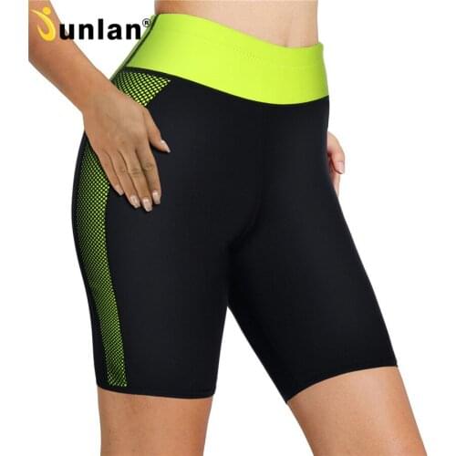 Junlan Neoprene Women Shorts Slimming Tummy Control Pants High Waist Trainer Bottom Shapewear Thigh Reducing Sweaty Shapers