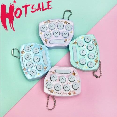 New Fun Mini Gopher Childrens Palm Hands-on Speed Game With Light Music Puzzle Kids Holiday Toy Gift