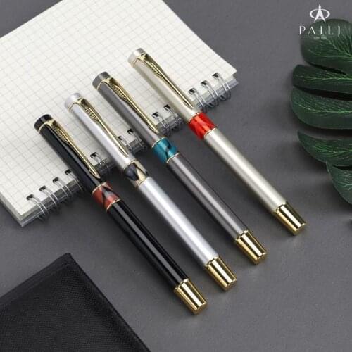 Diamond 106 Fountain Pens Fine Nib 0.5mm Gold Clip Metal Inking Pens for Student School Office Supplies Writing Stationery