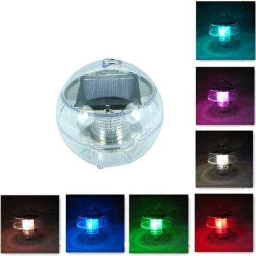 Solar power floating LED Swimming Pool Light Landscape Lamp RGB colorful Blinking flashing night lamps