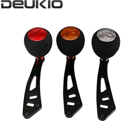 DEUKIO Aluminum Alloy Fishing Reel Rocker Single Strong Fishing Rocker Crank Arm with EVA Handle for Bait Casting Spinning Wheel