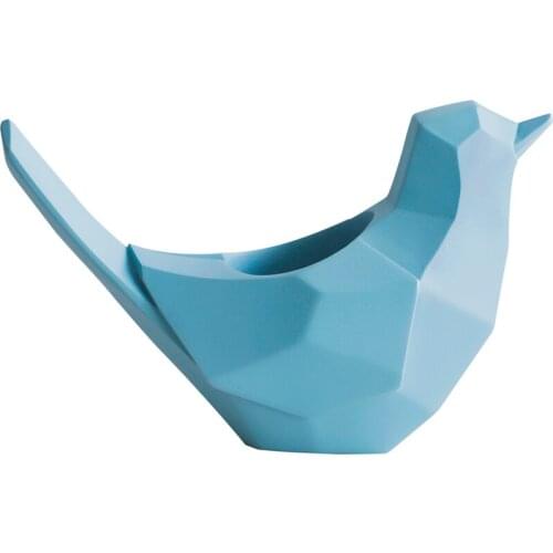 Resin bird Statue Mobile phone tools control storage box for tabletop home decoration Make up organizer cell phone holder desk