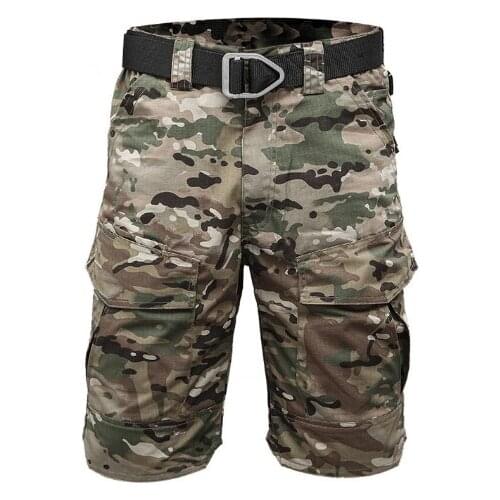 Tactical Men Military Camouflage Short Multi Pocket Summer Breathable Quick-dry Male Casual Short Pants