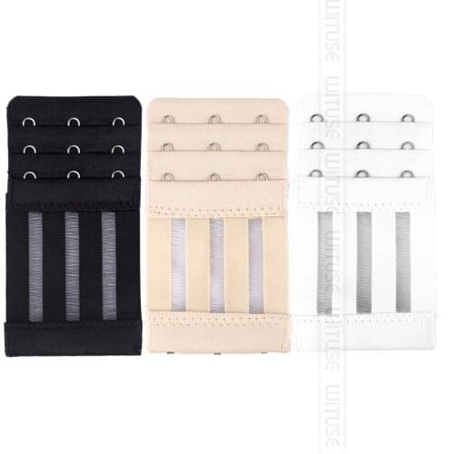 WITUSE Cheap! Bra Extenders Strap Extension 3 Hooks 4 Hooks 3 Colors Belt Clasp Comfort Underwear Buckle Elastic Clips