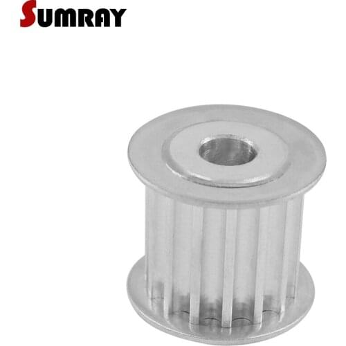 SUMRAY 5M 14T Timing Pulley 21mm Belt Width Gear Belt Pulley 5/6/6.35/7/8/10mm Bore Toothed Pulley Wheel For 3D Printer 2PCS