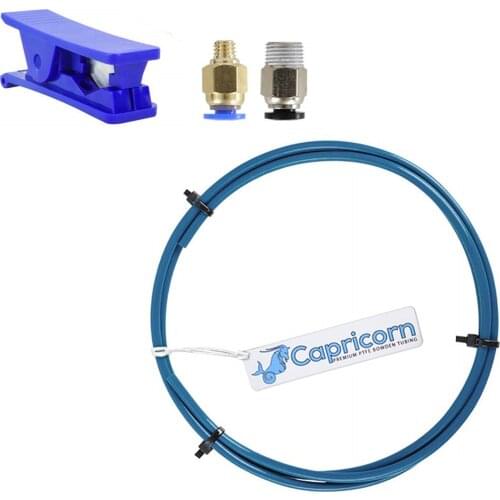 1.75mm Capricorn Bowden PTFE Tubing XS Series 1M Tube,2PCS PC4-M6/PC4-M10, for Ender 3/3 Pro/5 CR-10 Series/10S/20/20 Pro