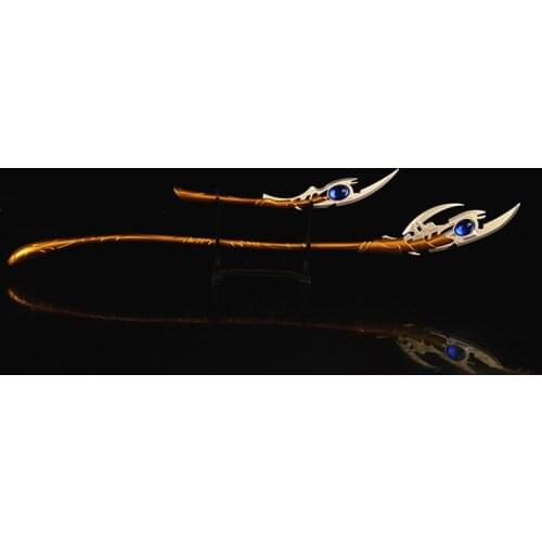 14.5CM 1/6 Scale Miniature Weapon Weapon Model Golden Scepter Wand 12-Inch Action Figure Toy Scene Equipment