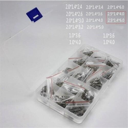15 Size Assorted Stainless Steel Tiny Small Screws Set Repair Tool Part for Repairing Glasses Eyeglass
