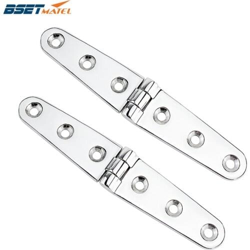 2 PCS 28*153mm Marine Grade 316 Boat Cupboard Cabinet Door Butt Hinge Furniture Fitting cabin deck hinges Drawer Hinge