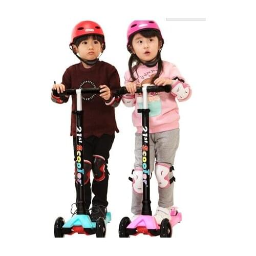 21st scooter childrens scooter four round round of the 3 year old baby 2 years old -6 years old child of a vehicle sliding bloc