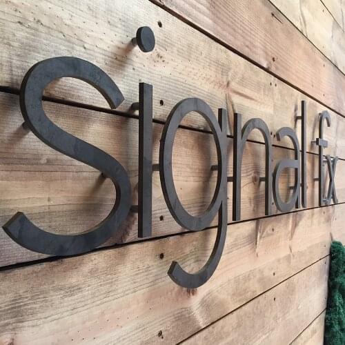 3D Black Custom Metal Letters For Wall Custom Metal Letter Signs For Business Custom Metal Channel Letter