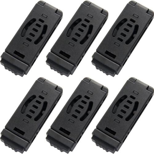 6PCS Small Nylon Belt Clip Belt Loops DCL Combat Loop Holster/Sheath For Kydex With Screw DIY Outdoor Tool Clip