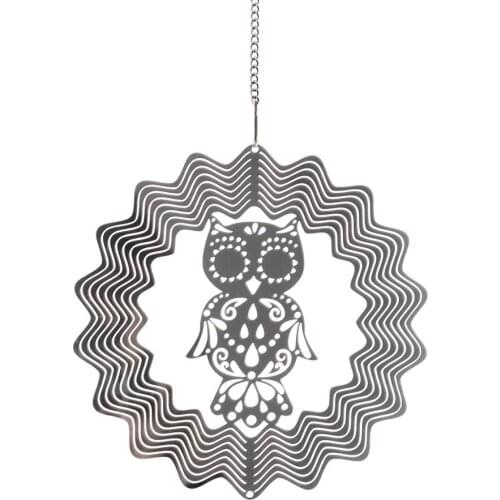 6 Style 3D Silver Big Metal Steampunk Window Hanging Bird Butterfly Lucky Tree Feng Shui Accessories Home Ornaments