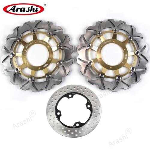 Arashi 1 Set CNC Floating Front Rear Brake Discs For HONDA CBR F 600 SPORT 2001 2002 CBR600F SPORT Brake Accessories Rear Rotors