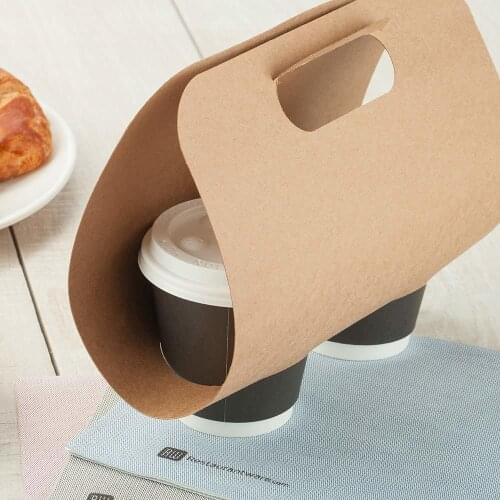Free Shipping - 10/Pack Parties Catering Supplies, Drink Coffee Take Out Paper Craft Duo Seats Cup Holder