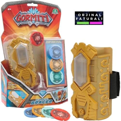 Giochi Preziosi Gormiti Elemental Bracer Bracelet Role Play with 4 settings, multi-coloured (GIOCHI PREZIOSI GRM06000)