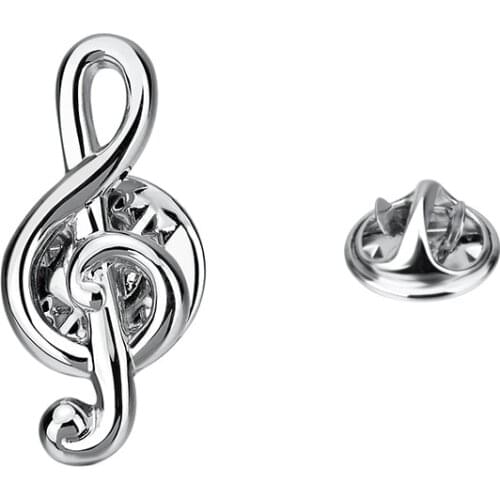 SAVOYSHI Fashion Design Music note Men Lapel Pin Brooches Pins Fine Gift for Mens Coat Womens Dress Hats Bags Accessories