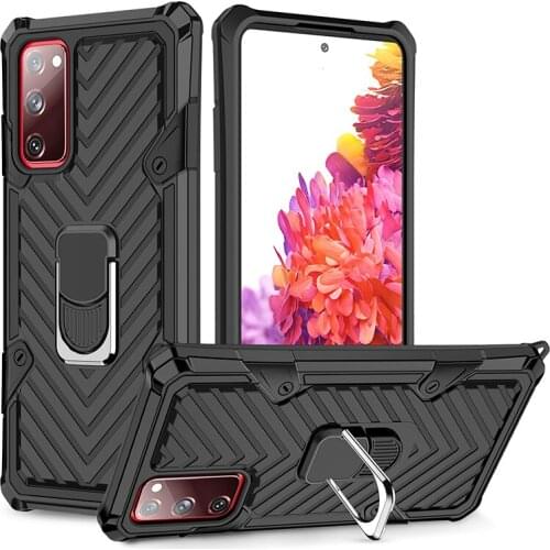 Funda Case for Samsung Galaxy S21 Ultra S30 S20 FE A51 A71 A81 A91 Note 20 Ultra Ring Stand Coque Armor Phone Case Cover Capa
