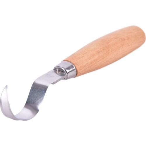 DIY Hook Knife Carving Tools Ergonomic Woodworking Spoon Durable Crooked Beginners Sculptural Stainless Steel Professional