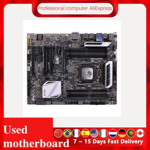 For ASUS X99-A Original Used Desktop X99 X99M 2011 Socket LGA 2011 Core i7 LGA2011 V3 DDR3 Motherboard