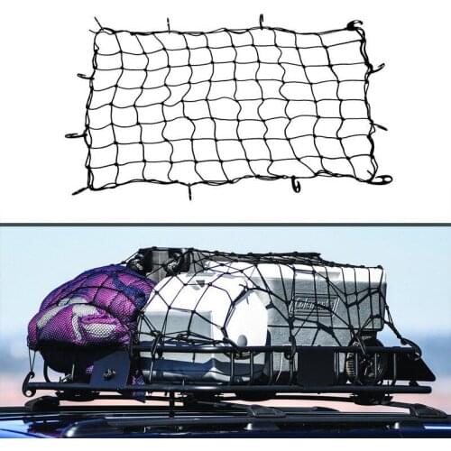 NEW Elastic Car Cargo Tidy Net Storage Boot Net Fixing Points Saftey 120 X90cm Organizer Trailer Roof Rack Boot Bungee Cord