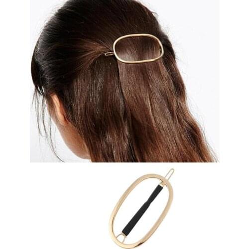 Shuangshuo Circle Hair Pin Round Hair Jewelry Lip Oval Hair Clip For Women Barrettes Hair Accessories Bijoux De TeteHeadwear