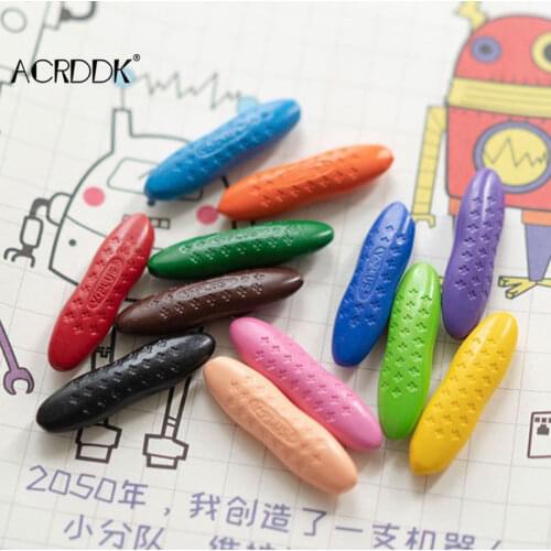 12/24 Colors Peanut Crayons Markers Not Dirty Hand Washable Children Toy Painting Stationery FC