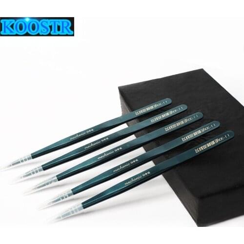 MECHANIC KK-11 mobile repair special flying line tweezers anti-static corrosion resistance jump line custom tweezers Hand Tools