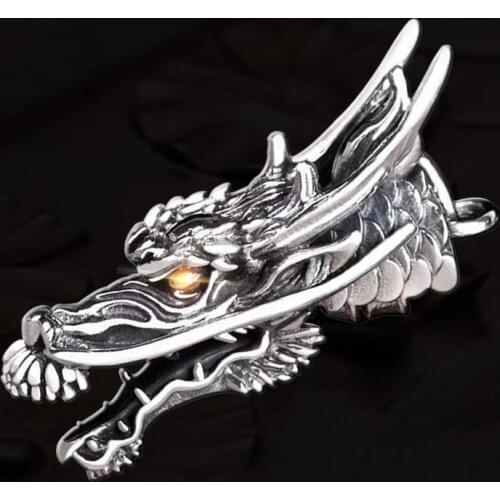 2020 New S925 Sterling silver jewelry personality mighty exquisite men faucet pendants Thai silver pendant for man Jewelry