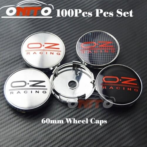 Wholesale Free Shipping 100pcs Car Wheel Hub Emblem Cover Auto Wheel Center Logo Cap O.Z Badge