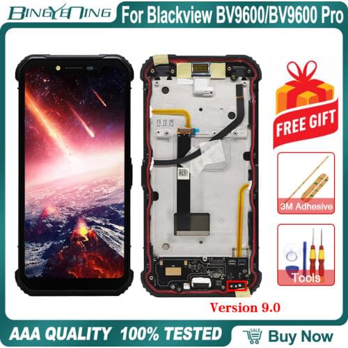 Original For Blackview BV6100/BV8000/BV9500 Pro/BV9500 Plus/BV9700 Pro/BV9800 Pro/BV9900/BV9900E/Pro Screen Assembly With Frame