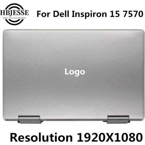15.6'' Complete Touch Screen Digitizer Assembly For Dell Inspiron 7570 FULL LCD Display Panel FHD 1920x1080 Hinge Silver