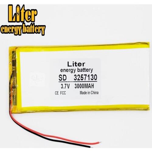 Polymer lithium ion battery 3000MAH 3.7V 3060130 3257130 be customized wholesale CE FCC ROHS MSDS quality certification