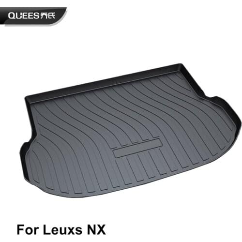 QUEES Custom Fit Cargo Liner Trunk Floor Mat for Lexus NX Series NX 200t 300h 2014 2015 2016 2017 Heavy Duty Liner TPO Rubber
